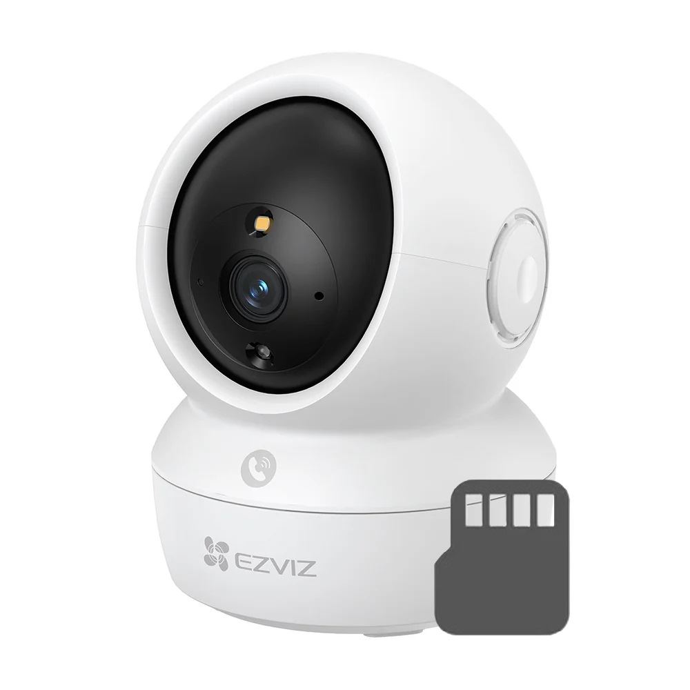 CÁMARA DE SEGURIDAD INTELIGENTE EZVIZ H6C PRO FULL HD 2MP + MEMORIA MICROSD DE REGALO